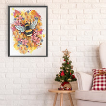 Load image into Gallery viewer, Bee 30*40CM(Canvas) Full Round Drill Diamond Painting
