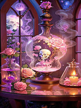 Load image into Gallery viewer, Skull 40*75CM(Canvas) Full Round Drill Diamond Painting
