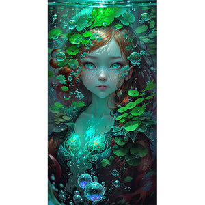Girl 40*75CM(Canvas) Full Round Drill Diamond Painting