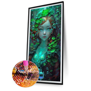 Girl 40*75CM(Canvas) Full Round Drill Diamond Painting