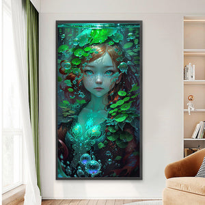 Girl 40*75CM(Canvas) Full Round Drill Diamond Painting