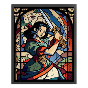 Yishu - Disney Princess Mulan - 50*60CM 11CT 3 Stamped Cross Stitch