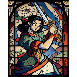 Yishu - Disney Princess Mulan - 50*60CM 11CT 3 Stamped Cross Stitch