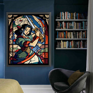 Yishu - Disney Princess Mulan - 50*60CM 11CT 3 Stamped Cross Stitch