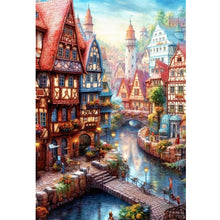 Load image into Gallery viewer, Huancan - Water Castle - 40*60CM 16CT 2 Stamped Cross Stitch
