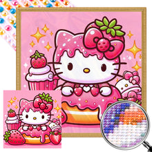 Load image into Gallery viewer, Strawberry Hello Kitty 30*30CM(Picture) Full Round Drill Diamond Painting
