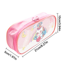Load image into Gallery viewer, Cartoon Unicorn Round DIY Diamond Painting Stationery Box Students Pencil Case
