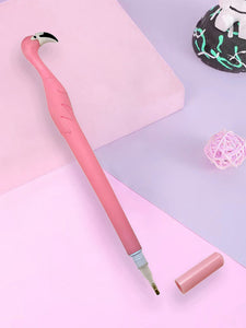 Cute Flamingo Diamond Painting Pen Kit with Clay Tips Tray DIY Craft (3 Pen Set)