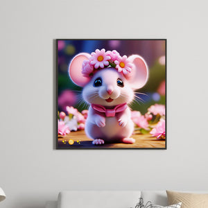 Zodiac Sign - Rat 30*30CM(Canvas) Full Round Drill Diamond Painting