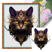 Load image into Gallery viewer, Yishu - Cat - 40*50CM 11CT 3 Stamped Cross Stitch
