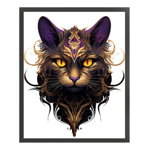Yishu - Cat - 40*50CM 11CT 3 Stamped Cross Stitch