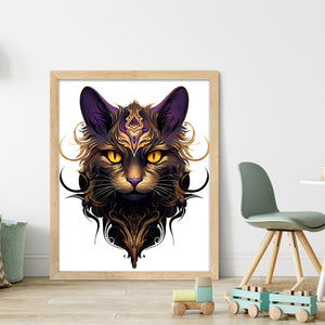 Yishu - Cat - 40*50CM 11CT 3 Stamped Cross Stitch