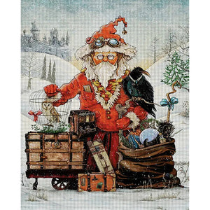 Huancan - Santa Claus - 45*55CM 11CT 3 Stamped Cross Stitch