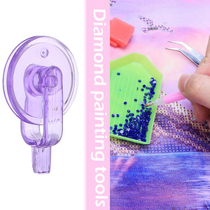 Diamond Painting Pen Kit with 5 Drill Pen Picking Heads and 1  Clay (Purple)