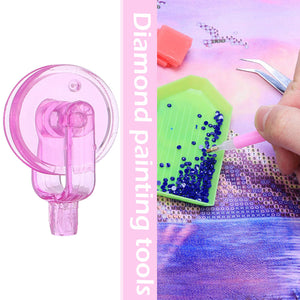 Diamond Painting Pen Kit with 5 Drill Pen Picking Heads and 1  Clay (Pink)
