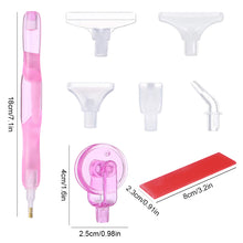 Load image into Gallery viewer, Diamond Painting Pen Kit with 5 Drill Pen Picking Heads and 1  Clay (Pink)
