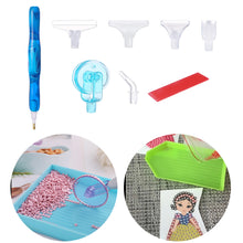 Load image into Gallery viewer, Diamond Painting Pen with 5 Drill Pen Picking Heads and 1  Clay (Deep Blue)
