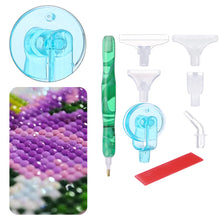 Load image into Gallery viewer, Diamond Painting Pen Kit with 5 Drill Pen Picking Heads and 1  Clay (Green)
