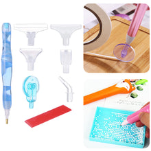 Load image into Gallery viewer, Diamond Painting Pen with 5 Drill Pen Picking Heads and 1  Clay (Sky Blue)
