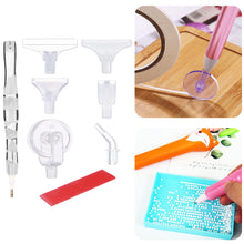 Load image into Gallery viewer, Diamond Painting Pen Kit with 5 Drill Pen Picking Heads and 1  Clay (White)
