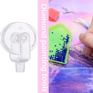 Diamond Painting Pen Kit with 5 Drill Pen Picking Heads and 1  Clay (White)
