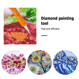 Diamond Painting Pen Kit with 5 Drill Pen Picking Heads and 1  Clay (Yellow)