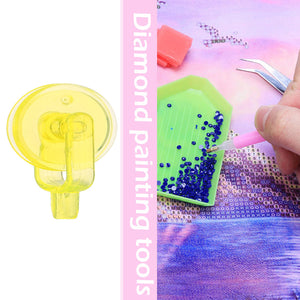 Diamond Painting Pen Kit with 5 Drill Pen Picking Heads and 1  Clay (Yellow)
