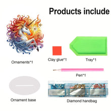 Load image into Gallery viewer, 2D Flat Unicorn Print DIY Desktop Diamond Art Kits for Home Office Desktop Decor
