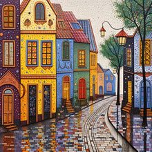 Load image into Gallery viewer, Colorful House 40*40CM(Canvas) Full Round Drill Diamond Painting
