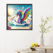 Load image into Gallery viewer, Colorful Dragon By The Sea 30*30CM(Canvas) Full Round Drill Diamond Painting
