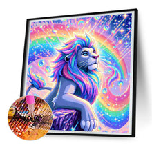 Load image into Gallery viewer, Colorful Lion 30*30CM(Canvas) Full Round Drill Diamond Painting
