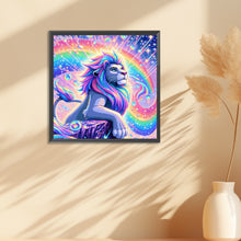 Load image into Gallery viewer, Colorful Lion 30*30CM(Canvas) Full Round Drill Diamond Painting
