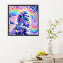 Load image into Gallery viewer, Colorful Lion 30*30CM(Canvas) Full Round Drill Diamond Painting
