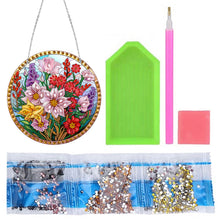 Load image into Gallery viewer, Suncatcher Diamond Painting Hanging Pendant Home Windows Decor (Flowers)
