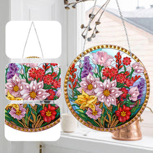 Load image into Gallery viewer, Suncatcher Diamond Painting Hanging Pendant Home Windows Decor (Flowers)
