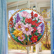 Load image into Gallery viewer, Suncatcher Diamond Painting Hanging Pendant Home Windows Decor (Flowers)
