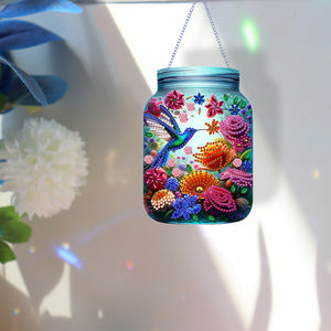 Flowers Birds In Vase Diamond Painting Hanging Decor Acrylic Home Windows Decor