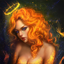 Load image into Gallery viewer, Yishu - Blonde Queen - 50*50CM 11CT 3 Stamped Cross Stitch
