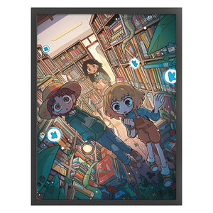 Yishu - Anime Exploration Team - 50*65CM 11CT 3 Stamped Cross Stitch