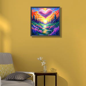 Colorful Scenery 40*40CM(Picture) Full Round Drill Diamond Painting