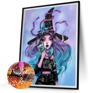 Magic Witch 40*50CM(Picture) Full Round Drill Diamond Painting