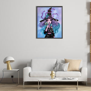 Magic Witch 40*50CM(Picture) Full Round Drill Diamond Painting
