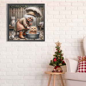 Pet Company 30*30CM(Picture) Full Square Drill Diamond Painting