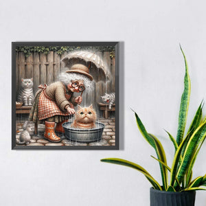 Pet Company 30*30CM(Picture) Full Square Drill Diamond Painting