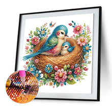 Load image into Gallery viewer, Mother Bird And Baby Bird 40*40CM(Canvas) Partial Special Shaped Drill Diamond Painting
