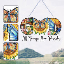 Load image into Gallery viewer, Acrylic Diamond Painting Hanging Pendant for Home Decor (Sunflower GOD)

