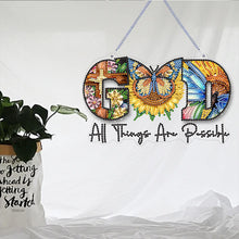 Load image into Gallery viewer, Acrylic Diamond Painting Hanging Pendant for Home Decor (Sunflower GOD)
