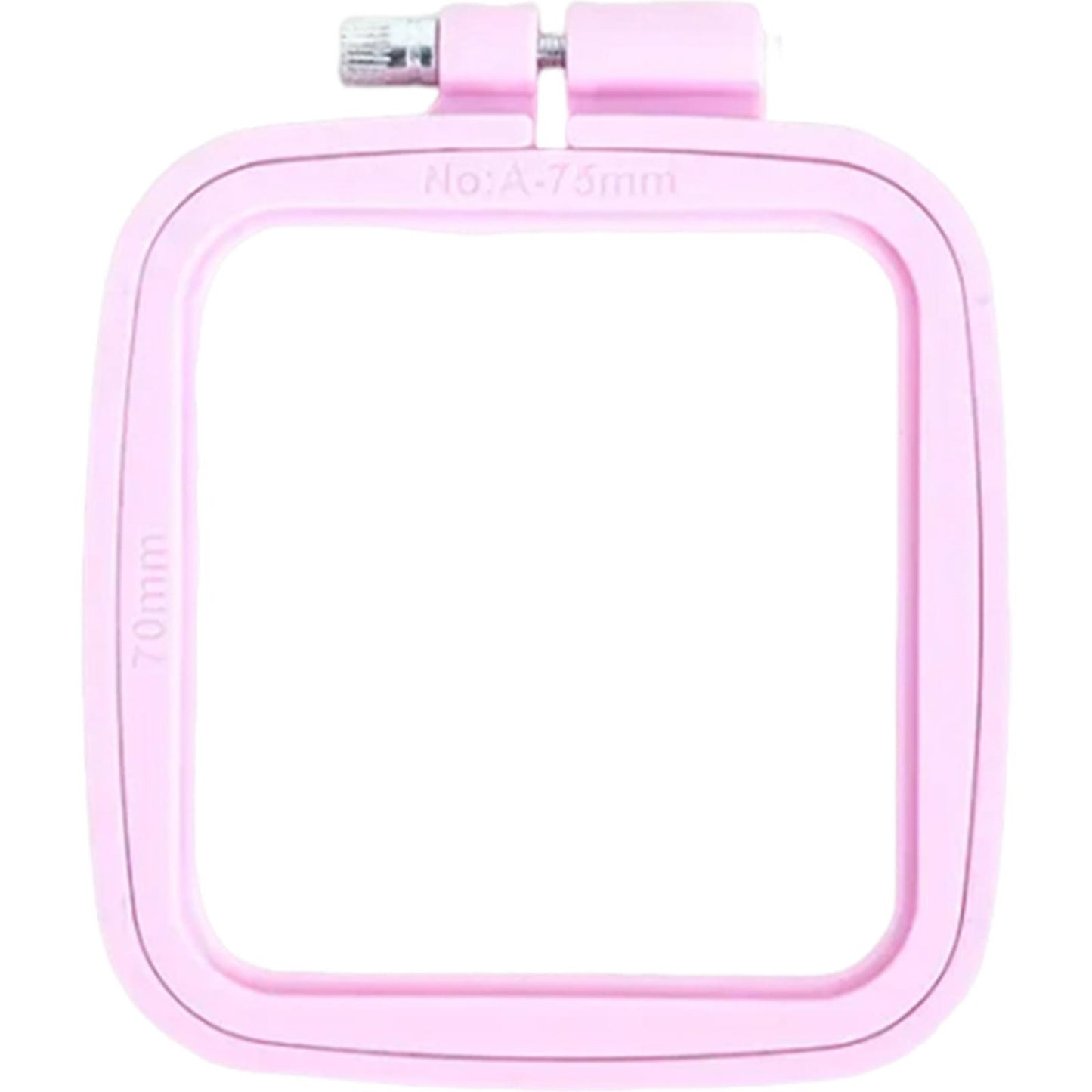 Square Embroidery Hoop Plastic Cross Stitch Hoop DIY Craft Sewing (Purple)