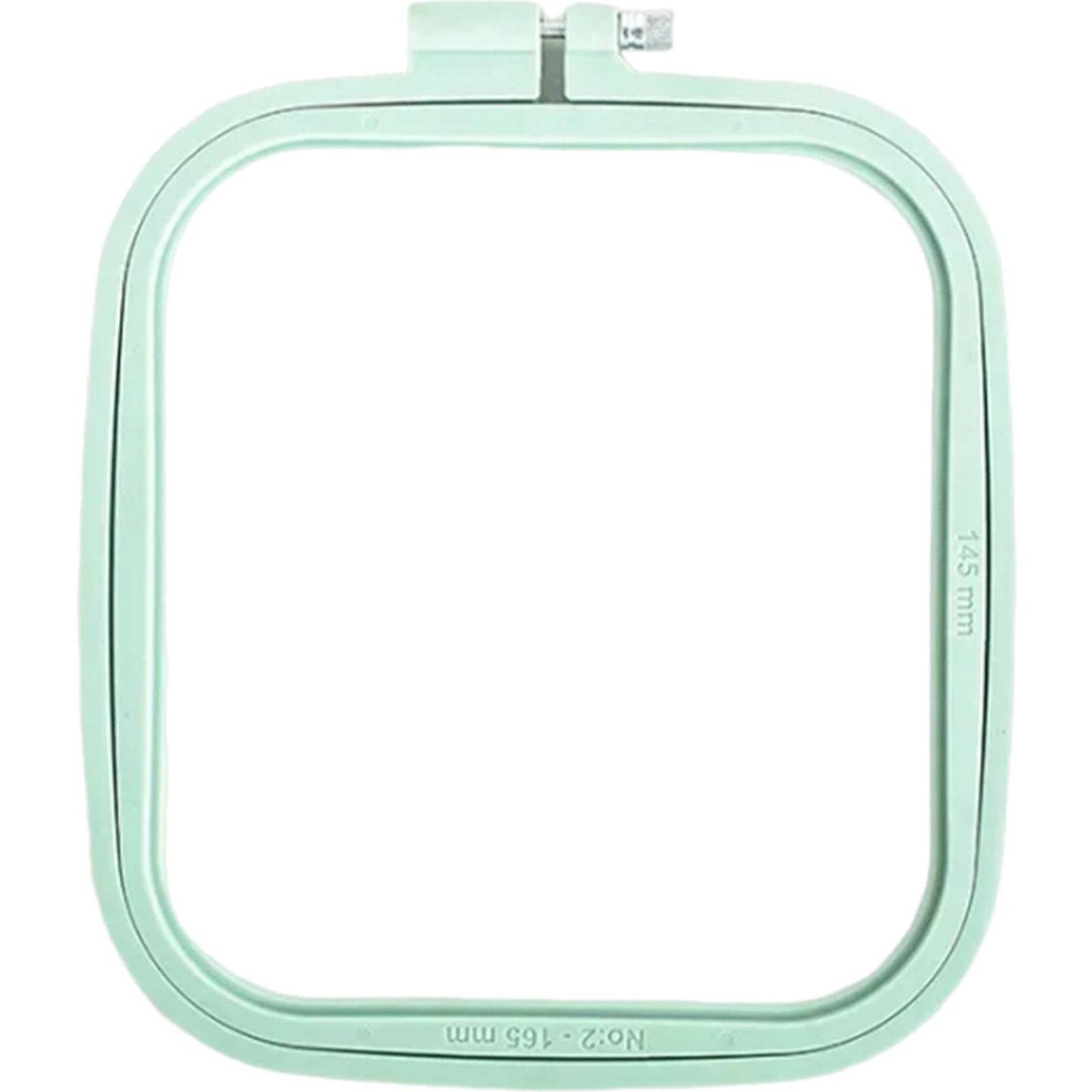 Square Embroidery Hoop Plastic Cross Stitch Hoop DIY Craft Sewing (Light Blue)