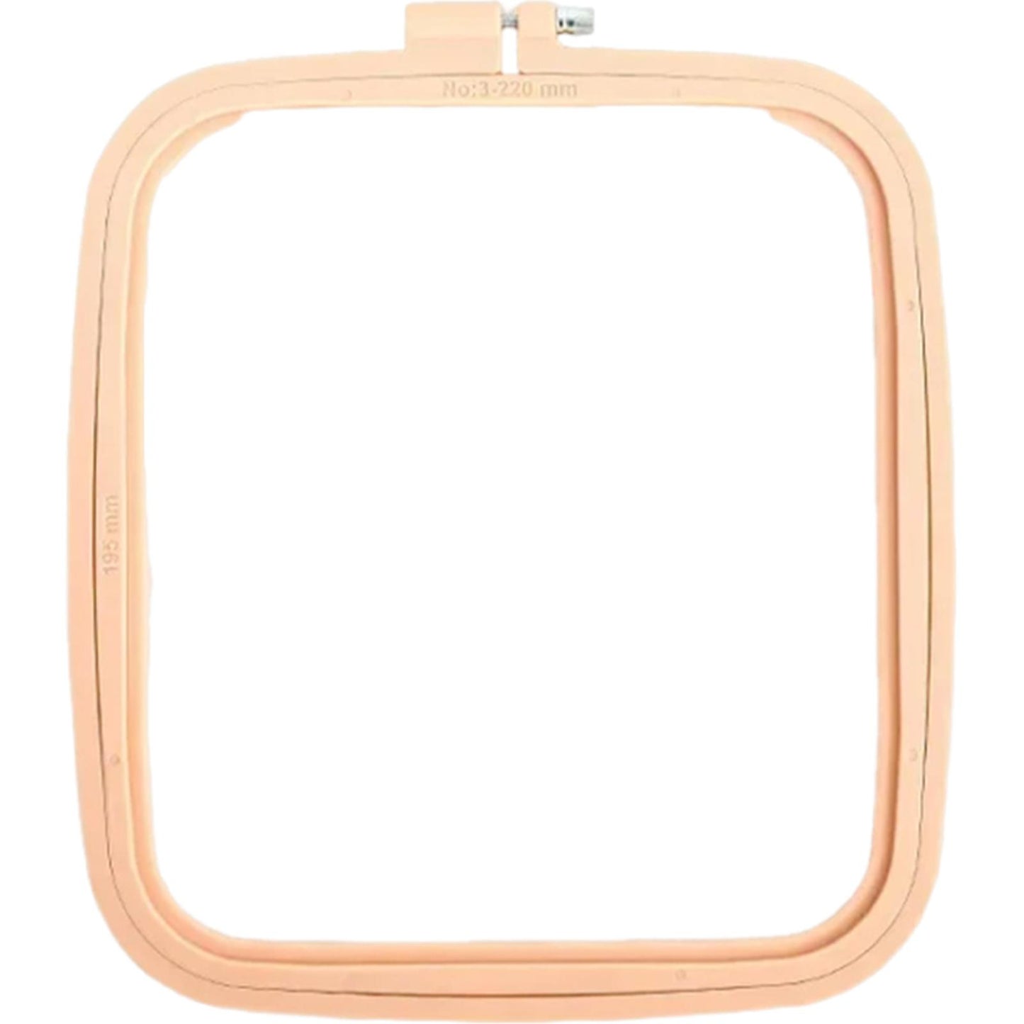 Square Embroidery Hoop Plastic Cross Stitch Hoop DIY Craft Sewing (Yellow)